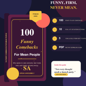100 comebacks to mean people