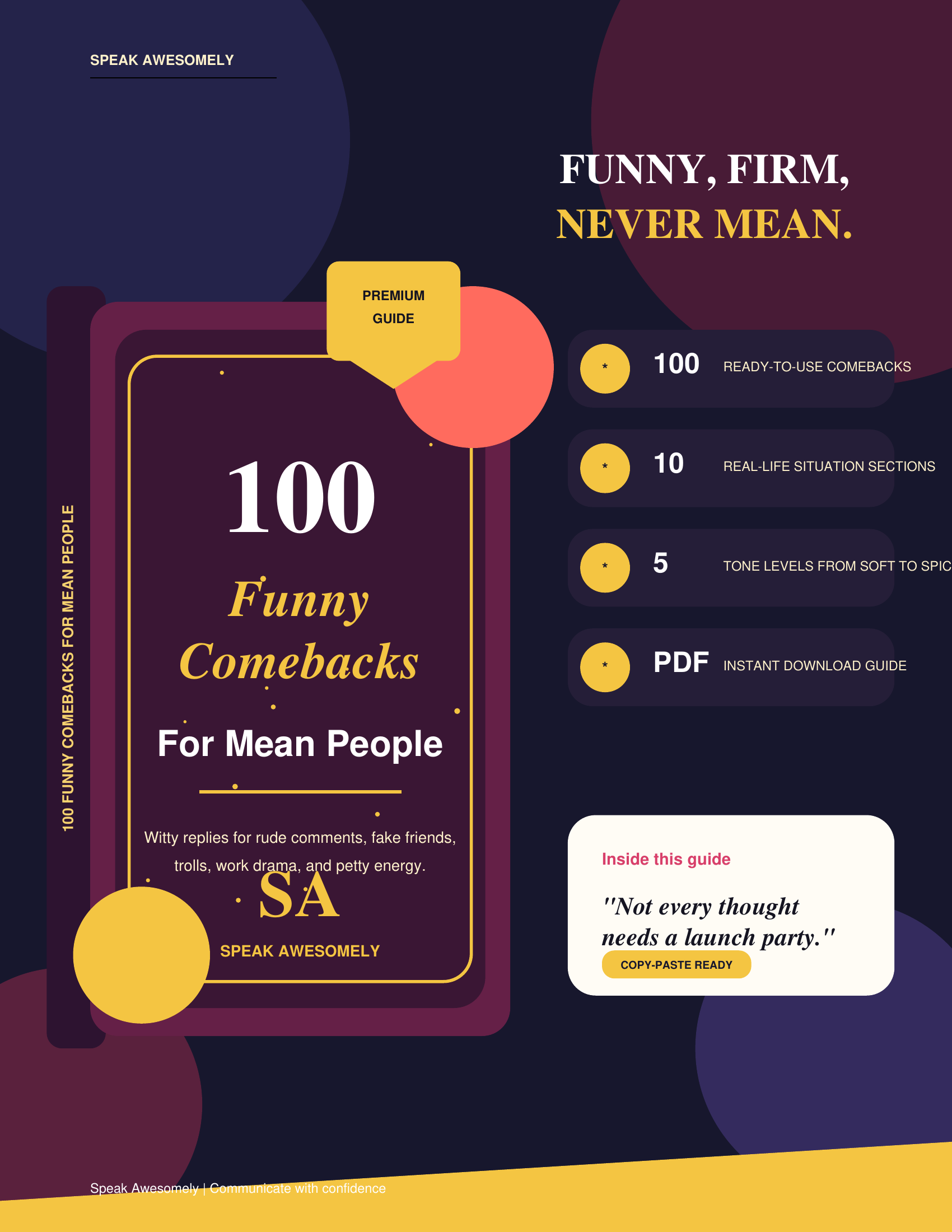 100 comebacks to mean people