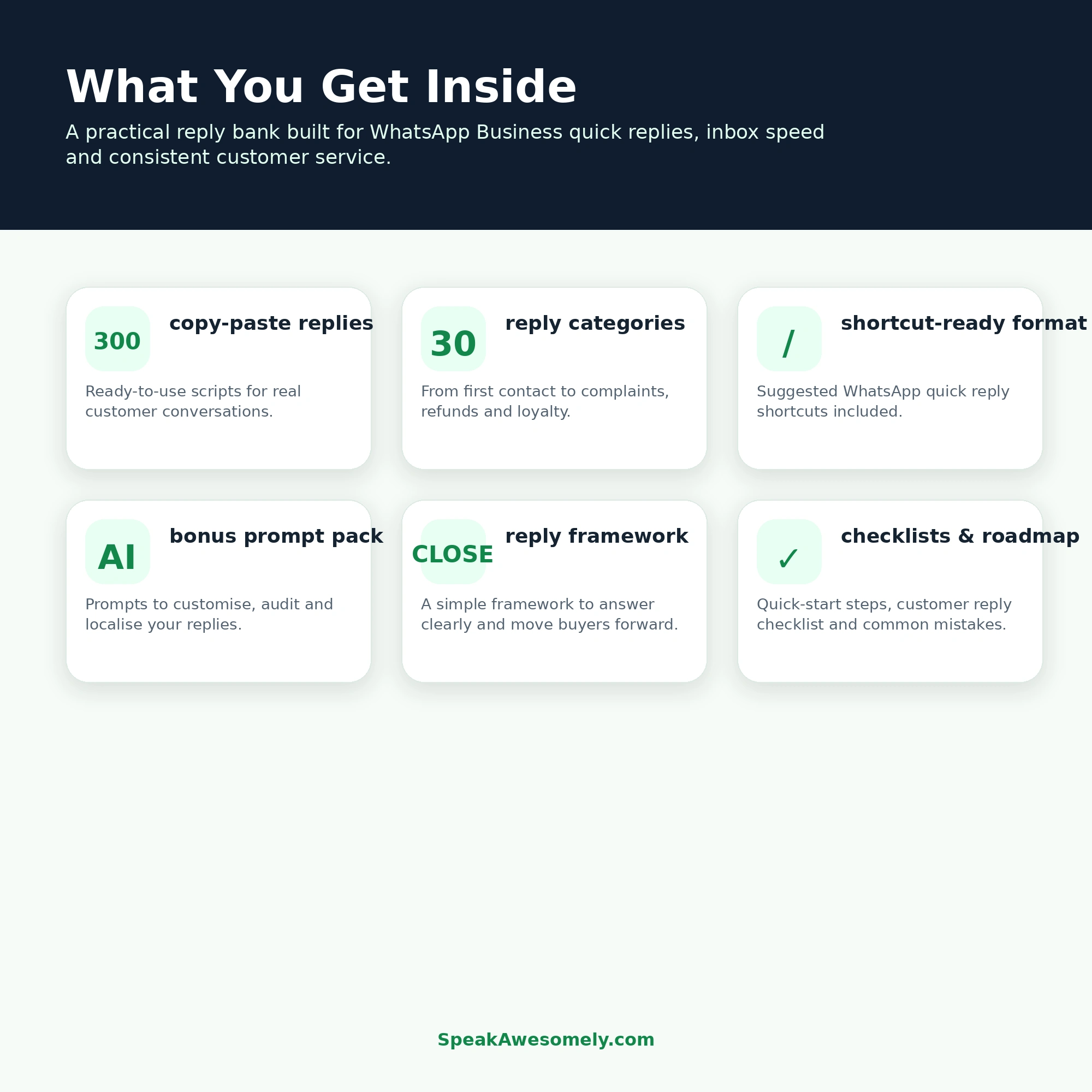 300 WhatsApp Business Replies for Small Businesses - Image 2