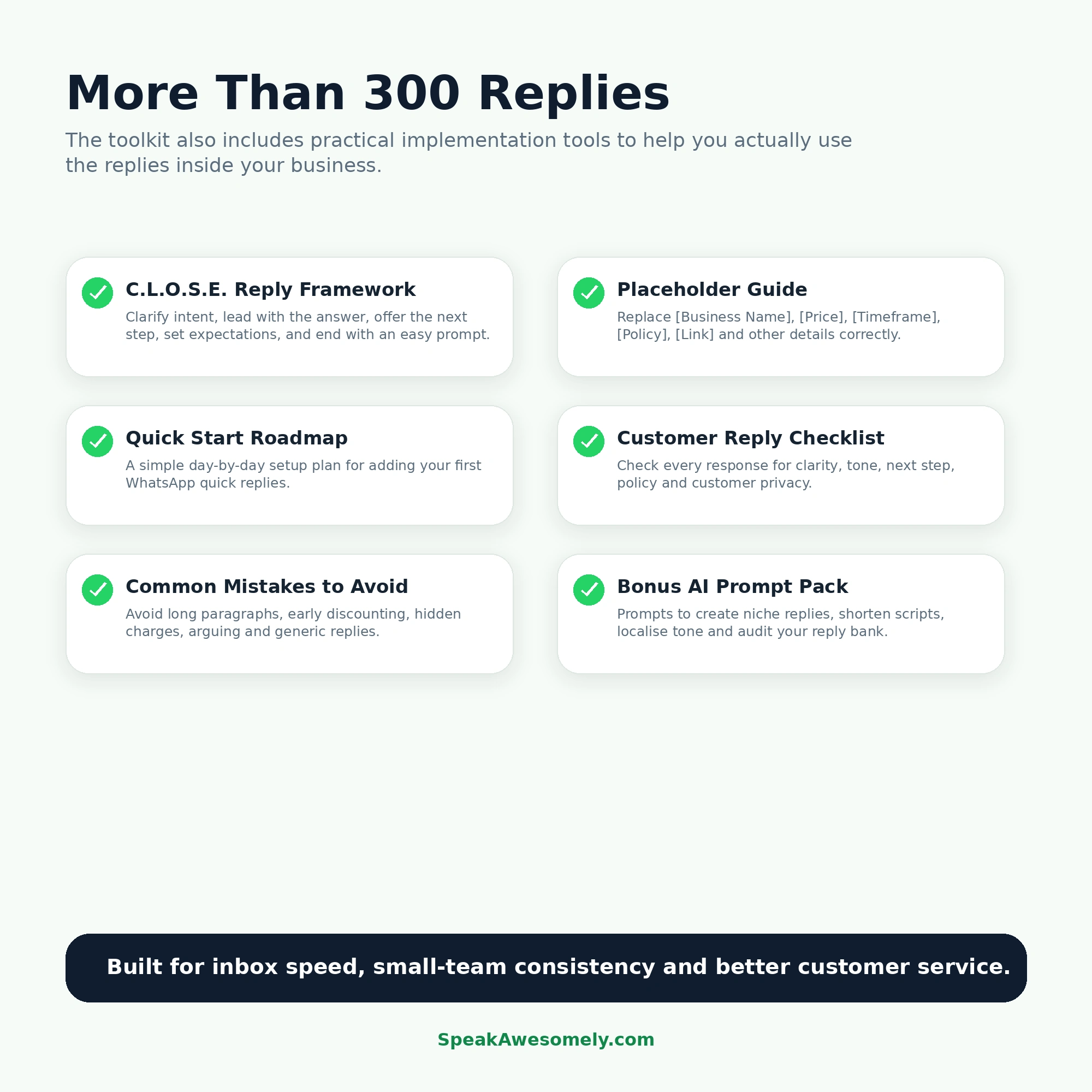 300 WhatsApp Business Replies for Small Businesses - Image 6